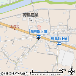 徳島県吉野川市鴨島町上浦521-4周辺の地図