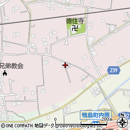 徳島県吉野川市鴨島町喜来167周辺の地図