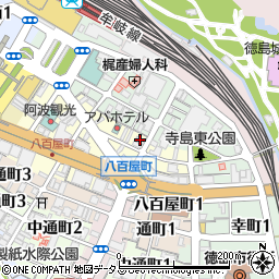 徳島県徳島市一番町2丁目27周辺の地図