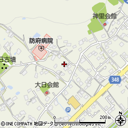 山口県防府市高井974周辺の地図
