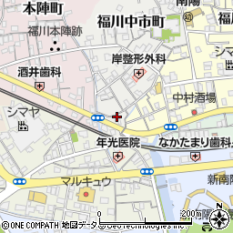 山口県周南市福川中市町14-18周辺の地図