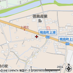 徳島県吉野川市鴨島町上浦87周辺の地図