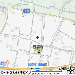 徳島県吉野川市鴨島町麻植塚周辺の地図