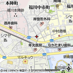 山口県周南市福川中市町14-19周辺の地図