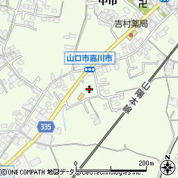 山口県山口市嘉川市4825-1周辺の地図