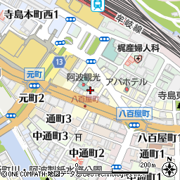 日本医療教育財団徳島支部周辺の地図