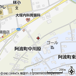 徳島県阿波市阿波町中川原106周辺の地図