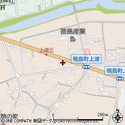 徳島県吉野川市鴨島町上浦88-4周辺の地図