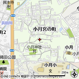 山口県下関市小月宮の町周辺の地図