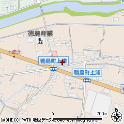徳島県吉野川市鴨島町上浦76周辺の地図