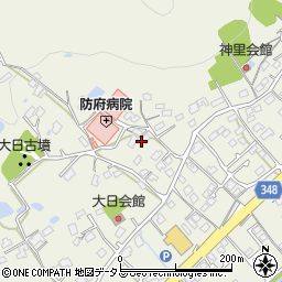 山口県防府市高井971周辺の地図