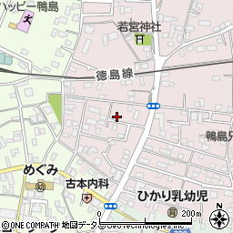 徳島県吉野川市鴨島町喜来363周辺の地図