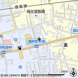 徳島県徳島市国府町早淵5-5周辺の地図