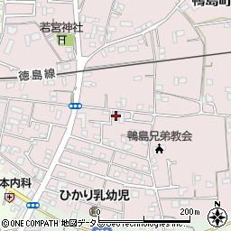 徳島県吉野川市鴨島町喜来320周辺の地図