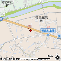 徳島県吉野川市鴨島町上浦91-4周辺の地図