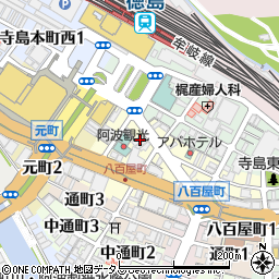 徳島県徳島市一番町3丁目8周辺の地図