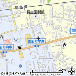 徳島県徳島市国府町早淵5周辺の地図