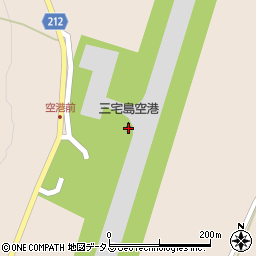 三宅島空港周辺の地図