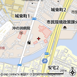 ヤマザキＹショップ田岡東病院店周辺の地図