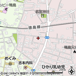 徳島県吉野川市鴨島町喜来363-7周辺の地図