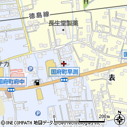 徳島県徳島市国府町早淵5-10周辺の地図