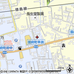 徳島県徳島市国府町早淵5-11周辺の地図