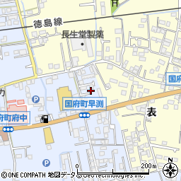 徳島県徳島市国府町早淵5-12周辺の地図
