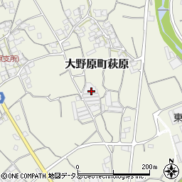 香川県観音寺市大野原町萩原928周辺の地図