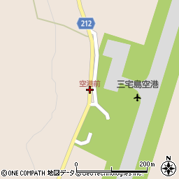 空港前周辺の地図