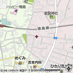 徳島県吉野川市鴨島町喜来369周辺の地図