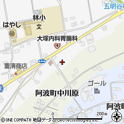 徳島県阿波市阿波町南整理96周辺の地図