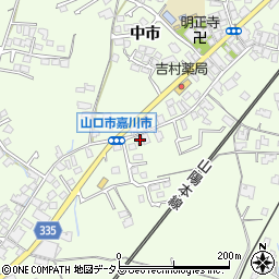 山口県山口市嘉川市4882周辺の地図