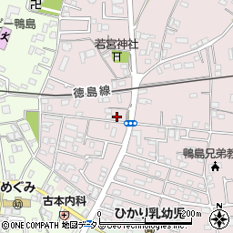 徳島県吉野川市鴨島町喜来366周辺の地図