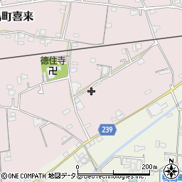 徳島県吉野川市鴨島町喜来98周辺の地図