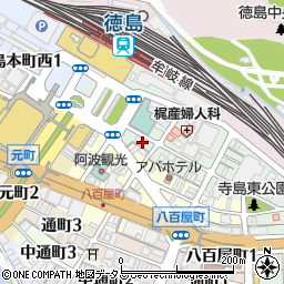 徳島ステーションホテル周辺の地図
