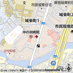 メガネ池田城東店周辺の地図