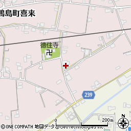 徳島県吉野川市鴨島町喜来95周辺の地図