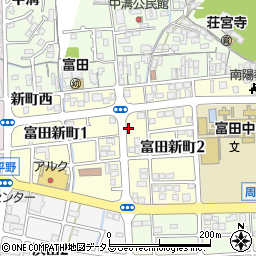 山口県周南市富田新町周辺の地図