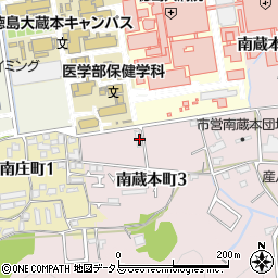 徳島県徳島市南蔵本町3丁目4周辺の地図