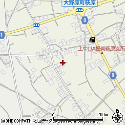 香川県観音寺市大野原町萩原1324周辺の地図