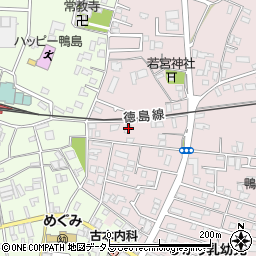 徳島県吉野川市鴨島町喜来375周辺の地図