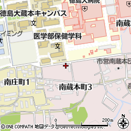 徳島県徳島市南蔵本町3丁目5周辺の地図