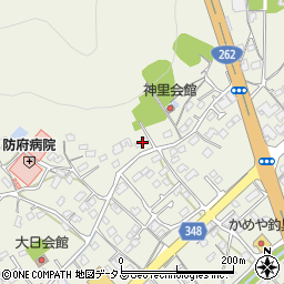 山口県防府市高井1038周辺の地図