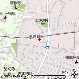 徳島県吉野川市鴨島町喜来377周辺の地図