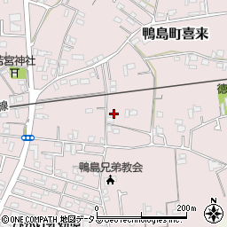 徳島県吉野川市鴨島町喜来205周辺の地図