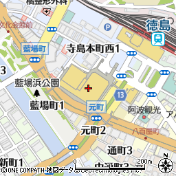 そごう徳島店２階　シャネル周辺の地図