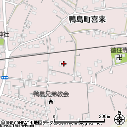徳島県吉野川市鴨島町喜来208周辺の地図