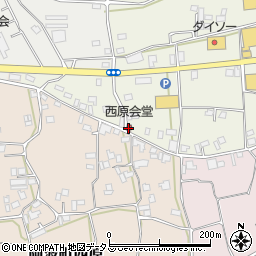 西原会堂周辺の地図