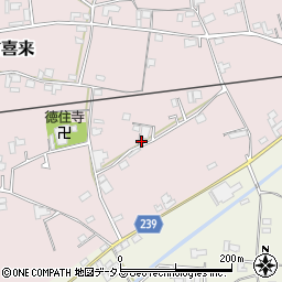 徳島県吉野川市鴨島町喜来89周辺の地図