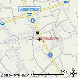 香川県観音寺市大野原町萩原1089周辺の地図